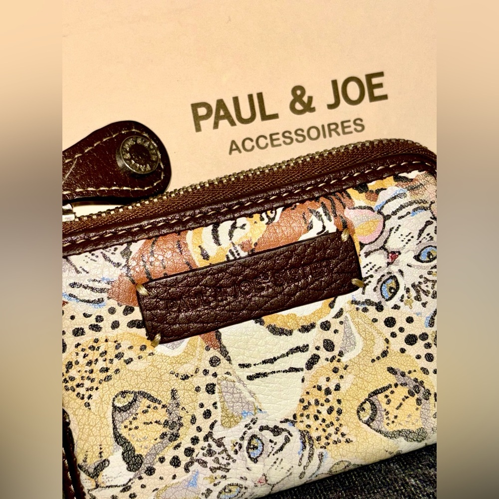 Paul & Joe Cat Print Card Holder/Wallet